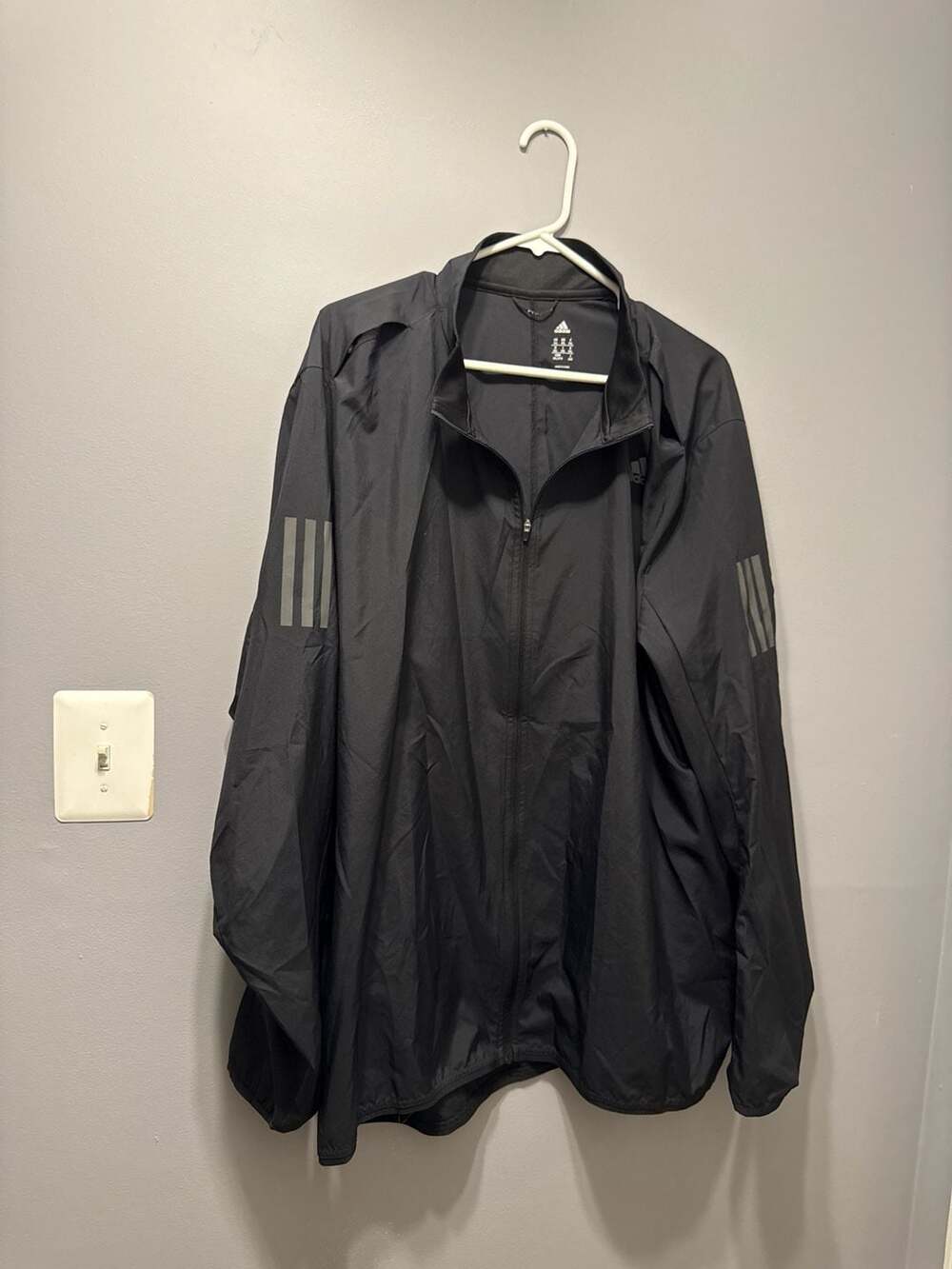 Adidas Response Running Wind Jacket Black S98103 Size 2XL